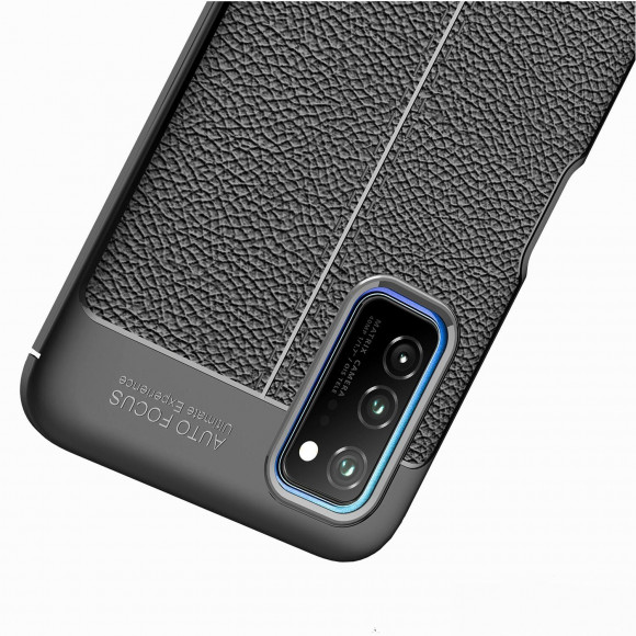 Чехол-накладка Litchi Grain для Honor V30 / Honor View 30 Pro (черный) Чехол-накладка Litchi Grain для Honor V30 / Honor View 30 Pro (черный)