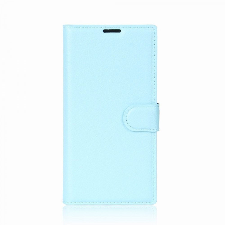 Чехол с визитницей для BlackBerry Keyone (голубой)