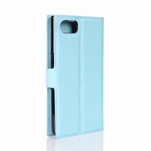 Чехол с визитницей для BlackBerry Keyone (голубой) Чехол с визитницей для BlackBerry Keyone (голубой)