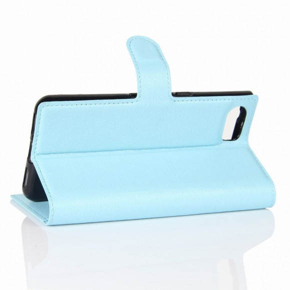 Чехол с визитницей для BlackBerry Keyone (голубой) Чехол с визитницей для BlackBerry Keyone (голубой)