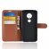 Чехол с визитницей для Motorola Moto E5 (коричневый)