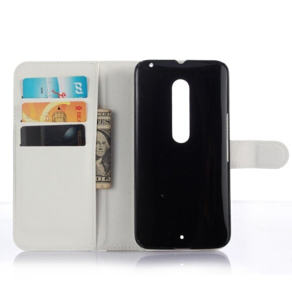 Чехол с визитницей для Motorola Moto X Style (белый)