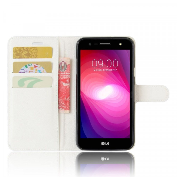 Чехол с визитницей для LG X Power 2 M320  (белый)