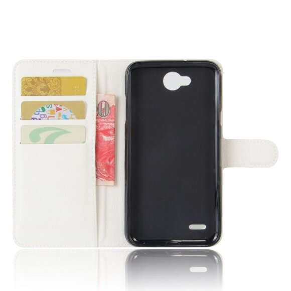 Чехол с визитницей для LG X Power 2 M320  (белый)