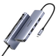UGREEN. USB-концентратор (хаб) 10 в 1 Type C, 3 x USB 3.0, HDMI, VGA, RJ45, SD, TF, Jack 3,5 mm, PD (Full Function 80133) UGREEN. USB-концентратор (хаб) 10 в 1 Type C, 3 x USB 3.0, HDMI, VGA, RJ45, SD, TF, Jack 3,5 mm, PD (Full Function 80133)