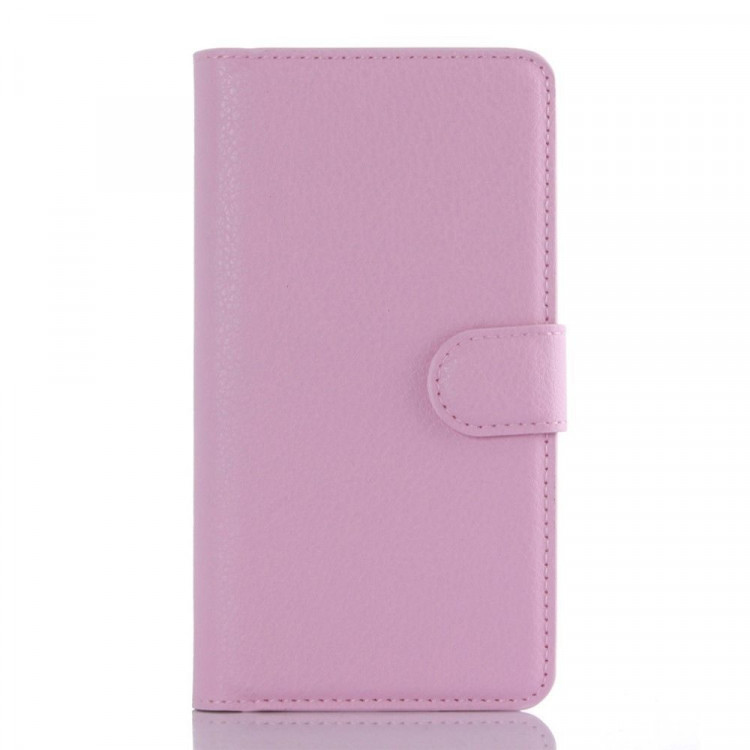 Чехол с визитницей для Lenovo A6010 / A6010 Plus (розовый)