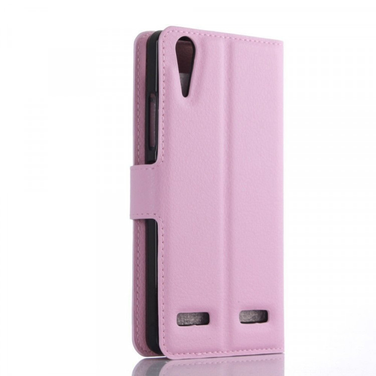 Чехол с визитницей для Lenovo A6010 / A6010 Plus (розовый)
