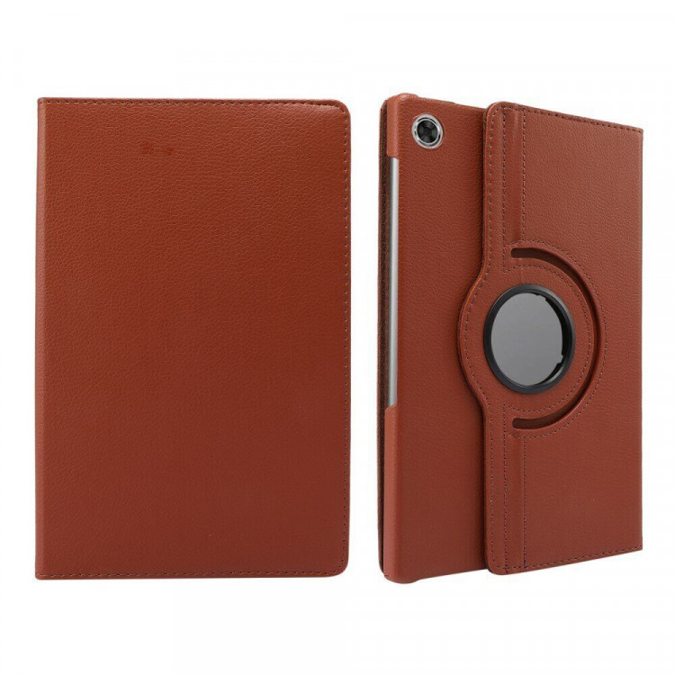 Поворотный чехол для Lenovo Tab M10 HD, Tab M10 HD Gen 2, TB-X306 (коричневый)