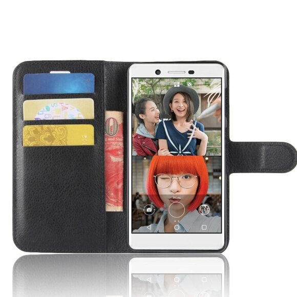 Чехол с визитницей для Nokia 7 (черный)