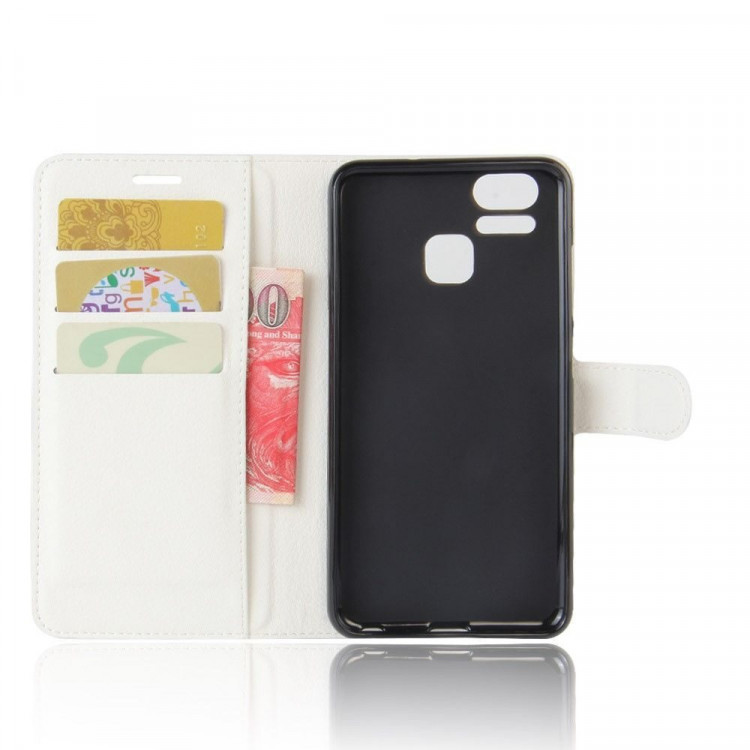 Чехол с визитницей для Asus Zenfone 3 Zoom ZE553KL (белый)