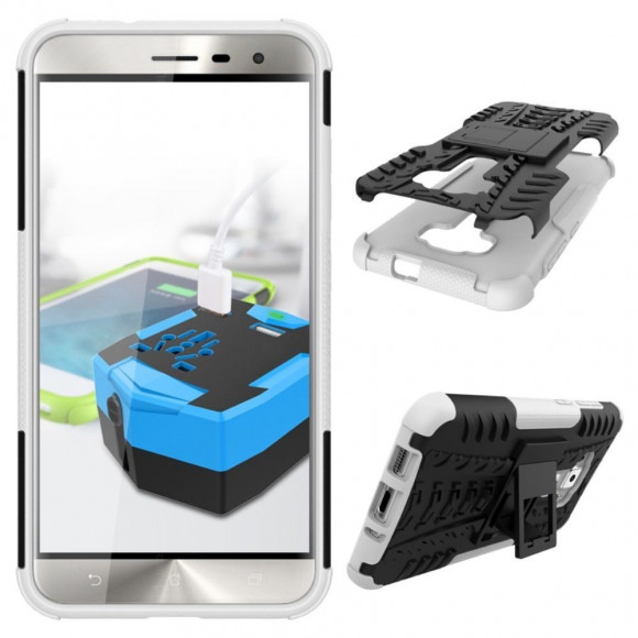 Чехол Hybrid Armor для ASUS Zenfone 3 ZE552KL (черный + белый) Чехол Hybrid Armor для ASUS Zenfone 3 ZE552KL (черный + белый)