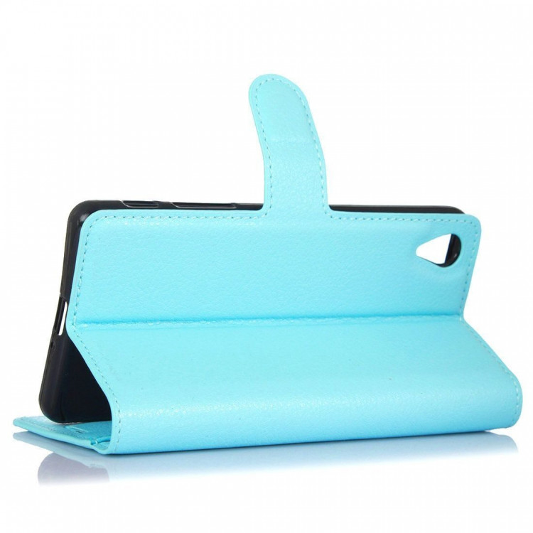 Чехол с визитницей для Sony Xperia X Performance (голубой)