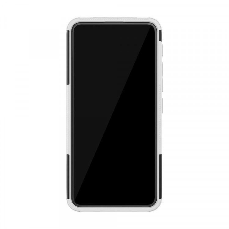 Чехол Hybrid Armor для Asus Zenfone 6 ZS630KL (черный + белый)