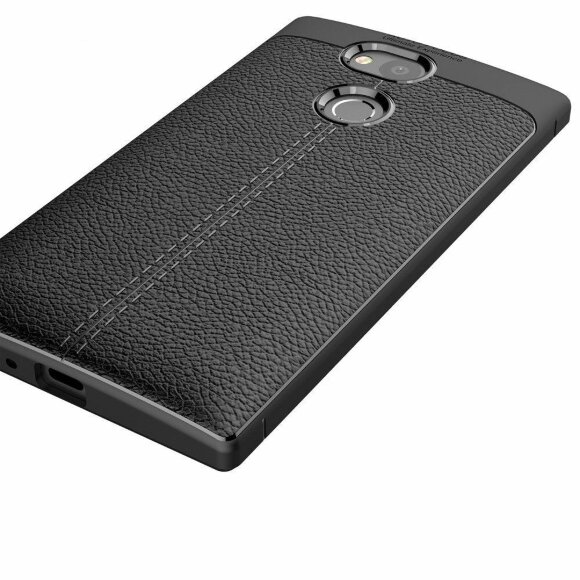 Чехол-накладка Litchi Grain для Sony Xperia L2 (черный) Чехол-накладка Litchi Grain для Sony Xperia L2 (черный)