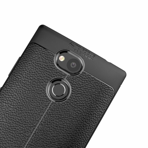 Чехол-накладка Litchi Grain для Sony Xperia L2 (черный) Чехол-накладка Litchi Grain для Sony Xperia L2 (черный)