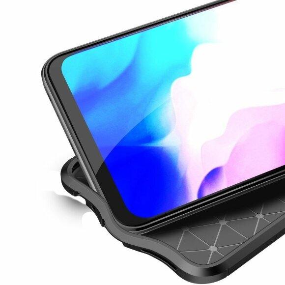 Чехол-накладка Litchi Grain для Vivo Y30 / Vivo Y50 (темно-синий) Чехол-накладка Litchi Grain для Vivo Y30 / Vivo Y50 (темно-синий)