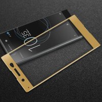 Защитное стекло 3D для Sony Xperia XA1 Ultra (золотой)