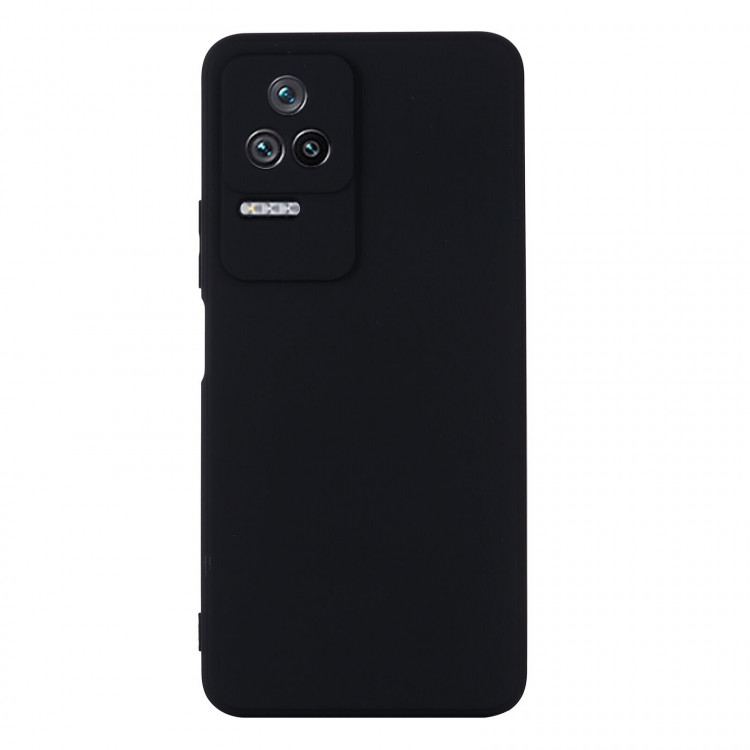 Силиконовый чехол Mobile Shell для Poco F4 (черный)