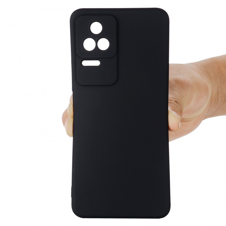 Силиконовый чехол Mobile Shell для Poco F4 (черный)