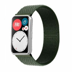 Нейлоновый ремешок для Huawei Watch Fit TIA-B09 (армейский зеленый)