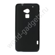 Мягкий пластиковый чехол HTC One MAX (черный) Мягкий пластиковый чехол HTC One MAX (черный)