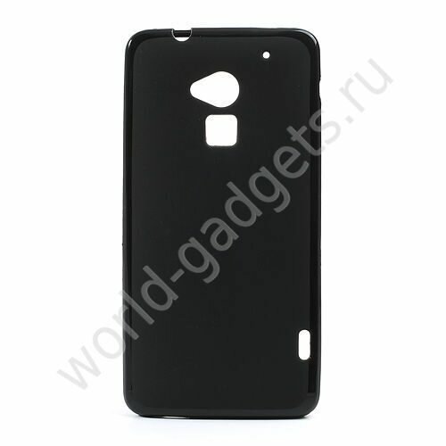 Мягкий пластиковый чехол HTC One MAX (черный)
