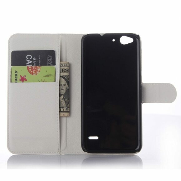 Чехол с визитницей для ZTE Blade S6 (белый)