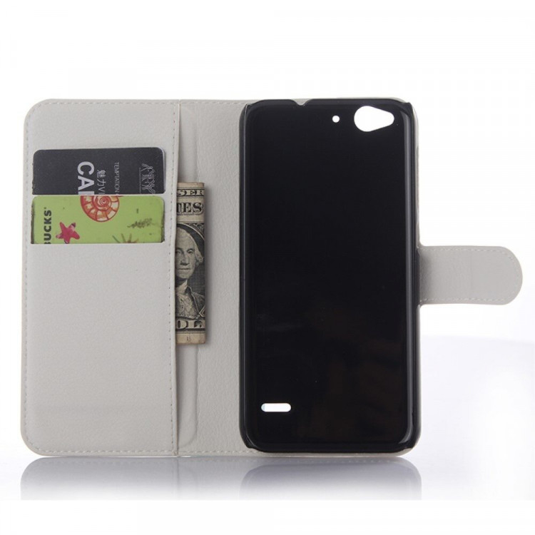 Чехол с визитницей для ZTE Blade S6 (белый)