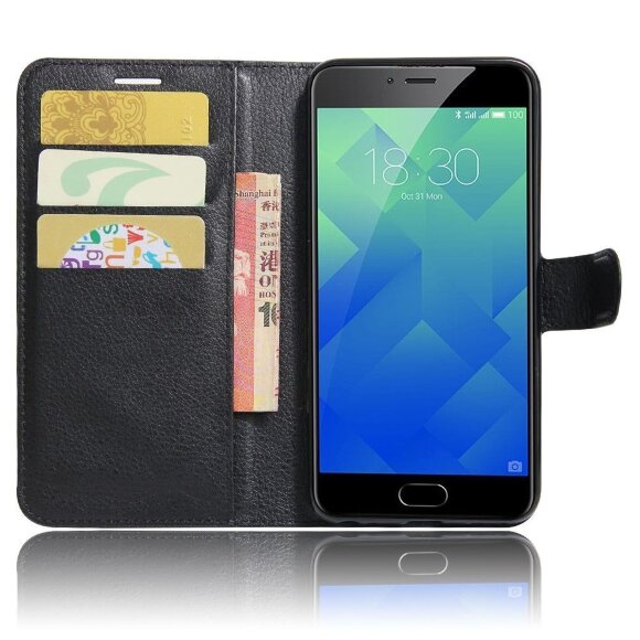 Чехол с визитницей для Meizu MX4 Pro (черный) Чехол с визитницей для Meizu MX4 Pro (черный)