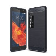 Чехол-накладка Carbon Fibre для Meizu Pro 7 Plus (темно-синий)