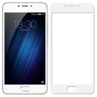 Защитное стекло 3D для Meizu M5 (белый) Защитное стекло 3D для Meizu M5 (белый)