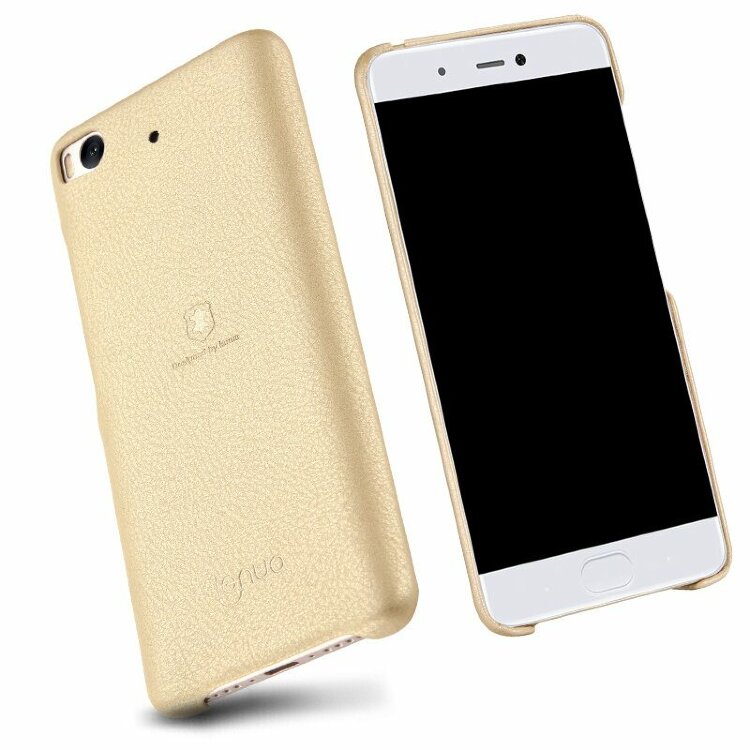 Кожаная накладка LENUO для Xiaomi Mi5S (золотой)