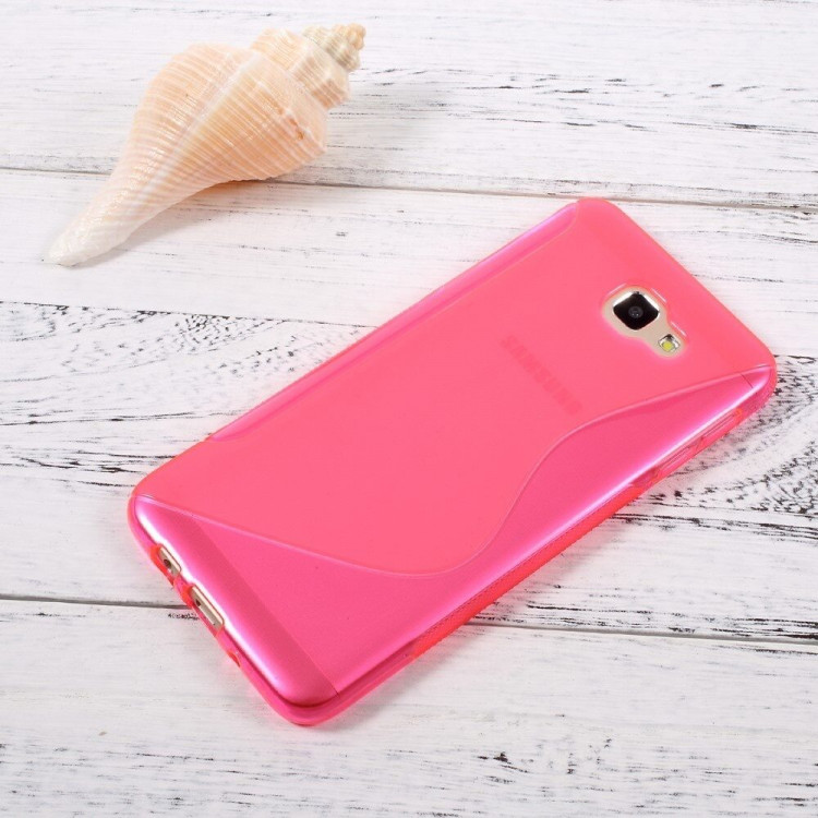 Нескользящий чехол для Samsung Galaxy J5 Prime SM-G570F (малиновый)