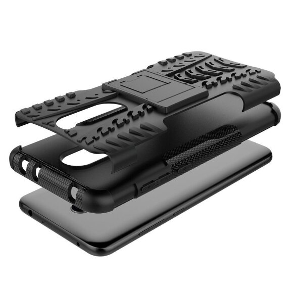 Чехол Hybrid Armor для Xiaomi Redmi 5 Plus (черный + красный)