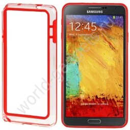 Бампер для Samsung Galaxy Note 3 / N9000 (красный)