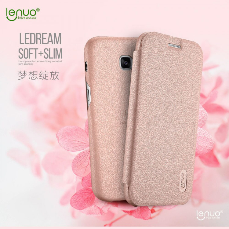 Чехол LENUO для Samsung Galaxy A5 (2017) SM-A520F (розовый)