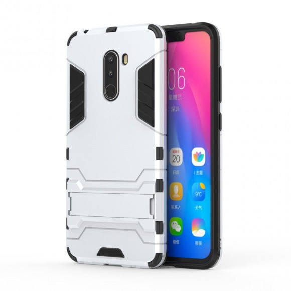 Чехол Duty Armor для Xiaomi Pocophone F1 / Poco F1 (серебряный) Чехол Duty Armor для Xiaomi Pocophone F1 / Poco F1 (серебряный)