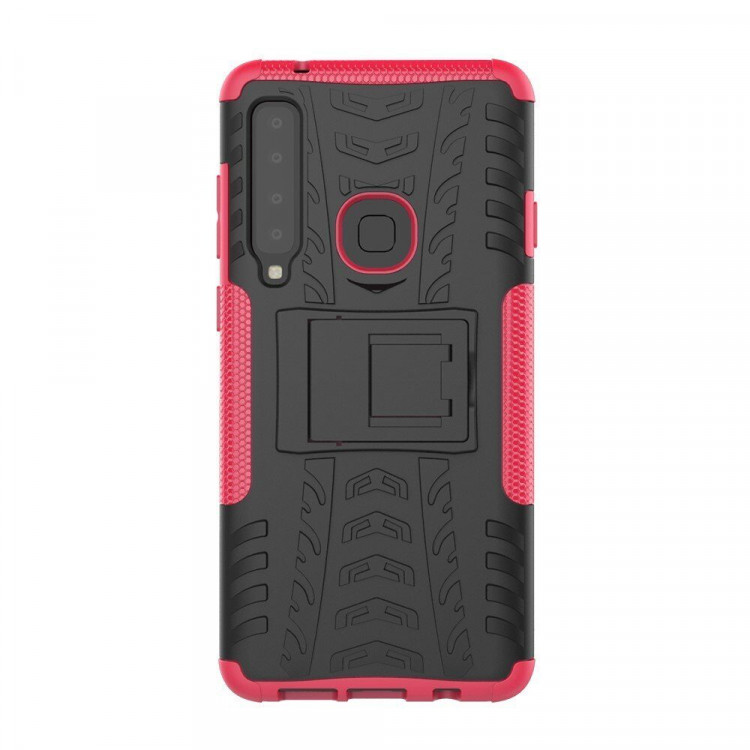 Чехол Hybrid Armor для Samsung Galaxy A9 (2018) (черный + розовый)