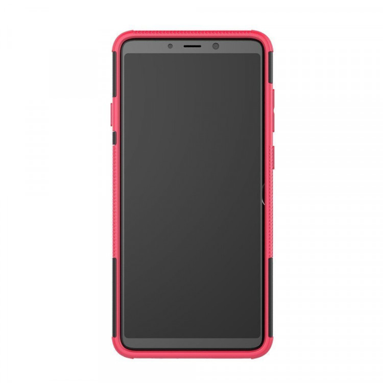 Чехол Hybrid Armor для Samsung Galaxy A9 (2018) (черный + розовый)
