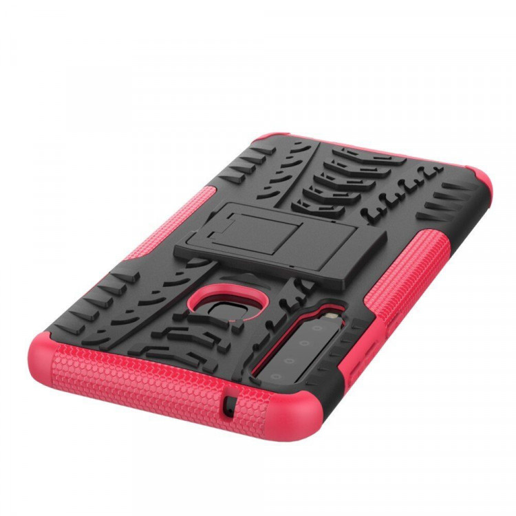 Чехол Hybrid Armor для Samsung Galaxy A9 (2018) (черный + розовый)