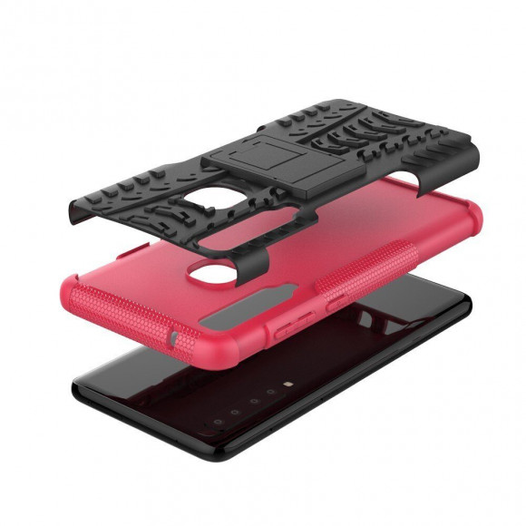 Чехол Hybrid Armor для Samsung Galaxy A9 (2018) (черный + розовый) Чехол Hybrid Armor для Samsung Galaxy A9 (2018) (черный + розовый)