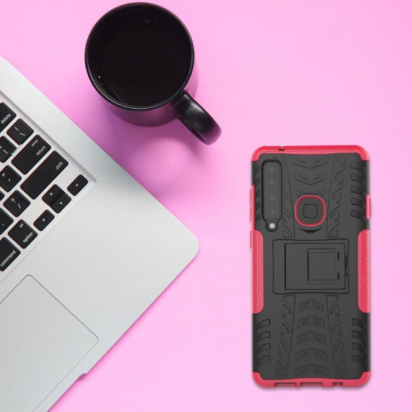 Чехол Hybrid Armor для Samsung Galaxy A9 (2018) (черный + розовый) Чехол Hybrid Armor для Samsung Galaxy A9 (2018) (черный + розовый)