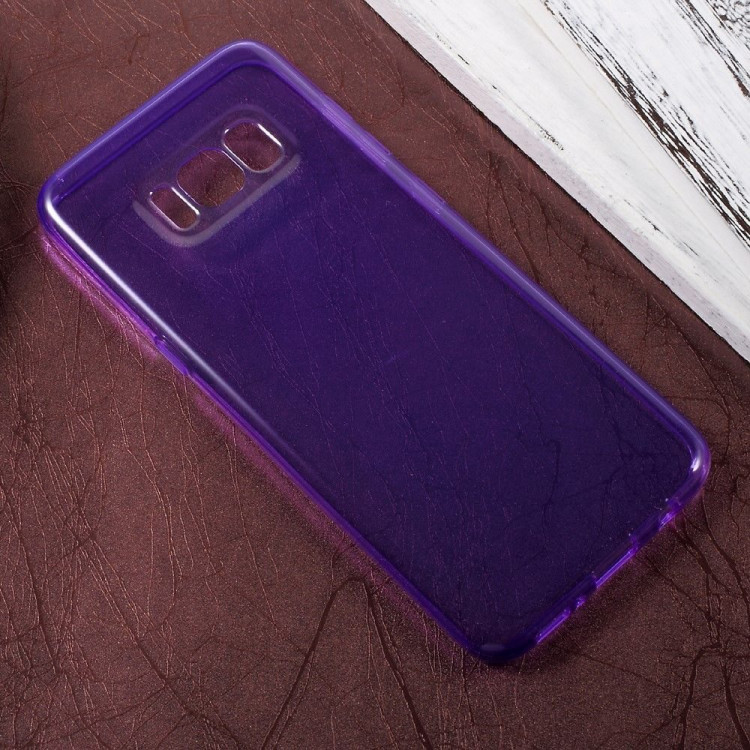 Силиконовый TPU чехол для Samsung Galaxy S8 (фиолетовый)