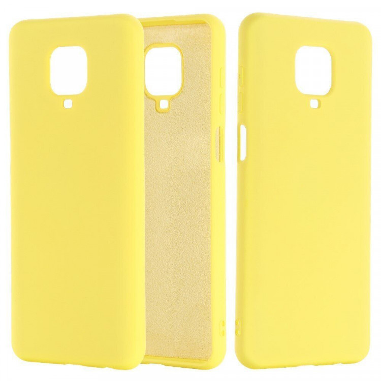 Силиконовый чехол Mobile Shell для Redmi Note 9S / Note 9 Pro / Note 9 Pro Max (желтый)