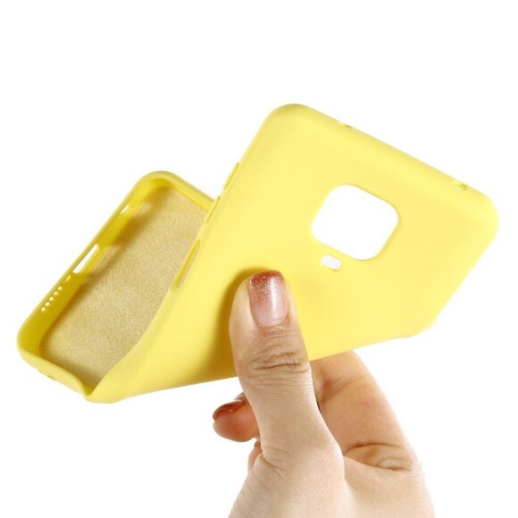 Силиконовый чехол Mobile Shell для Redmi Note 9S / Note 9 Pro / Note 9 Pro Max (желтый)