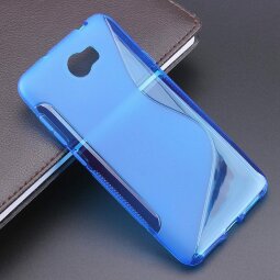 Нескользящий чехол для Huawei Y5 II / Honor 5A (LYO-L21) (голубой)