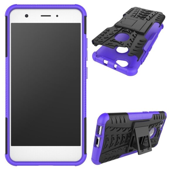Чехол Hybrid Armor для Huawei Nova (черный + фиолетовый)