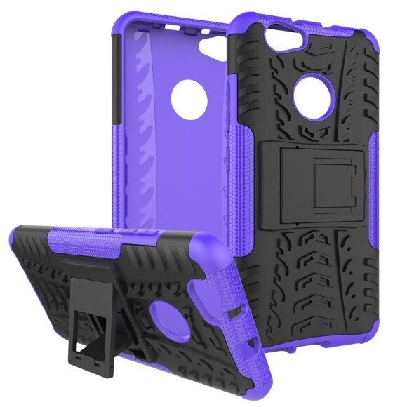 Чехол Hybrid Armor для Huawei Nova (черный + фиолетовый)