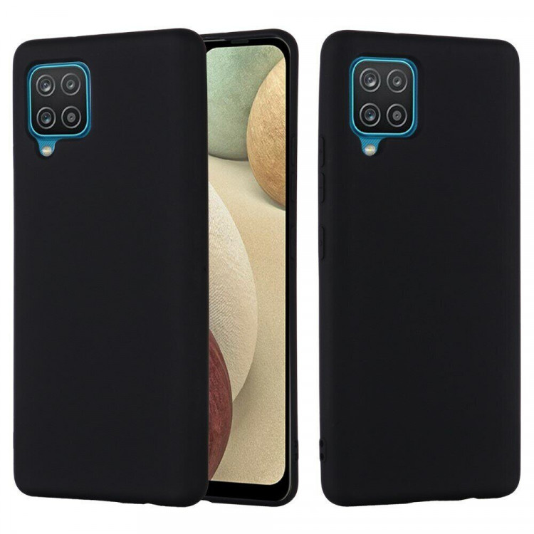 Силиконовый чехол Mobile Shell для Samsung Galaxy A22 (черный)