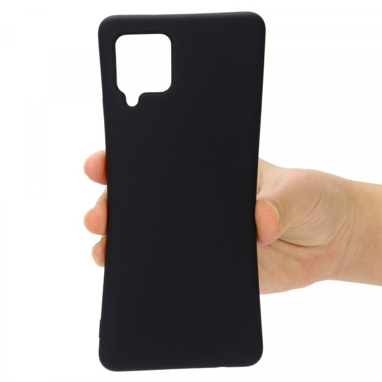 Силиконовый чехол Mobile Shell для Samsung Galaxy A22 (черный)